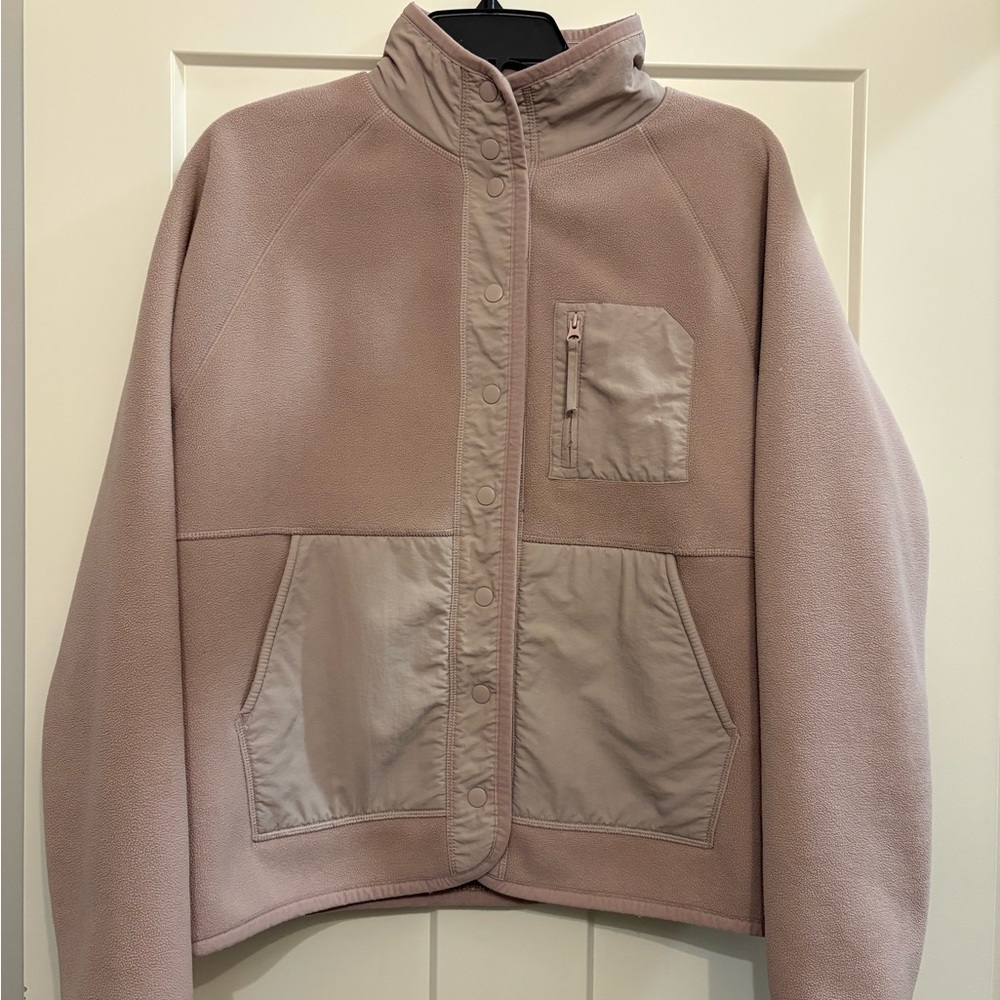 Zella pink Fleece Jacket with Pockets
